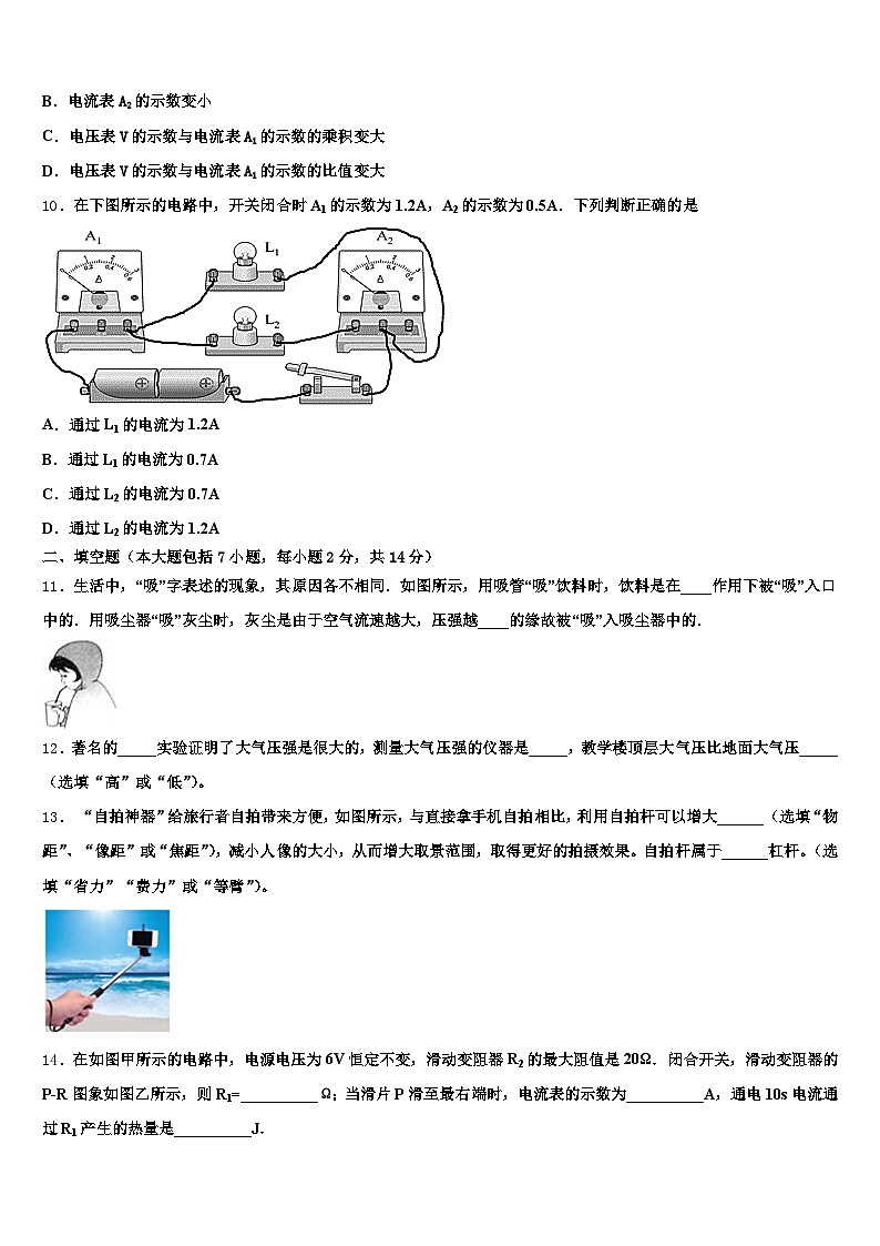 2025-2026学年黑龙江省七台河市中考物理对点突破模拟试卷（含答案解析）第3页