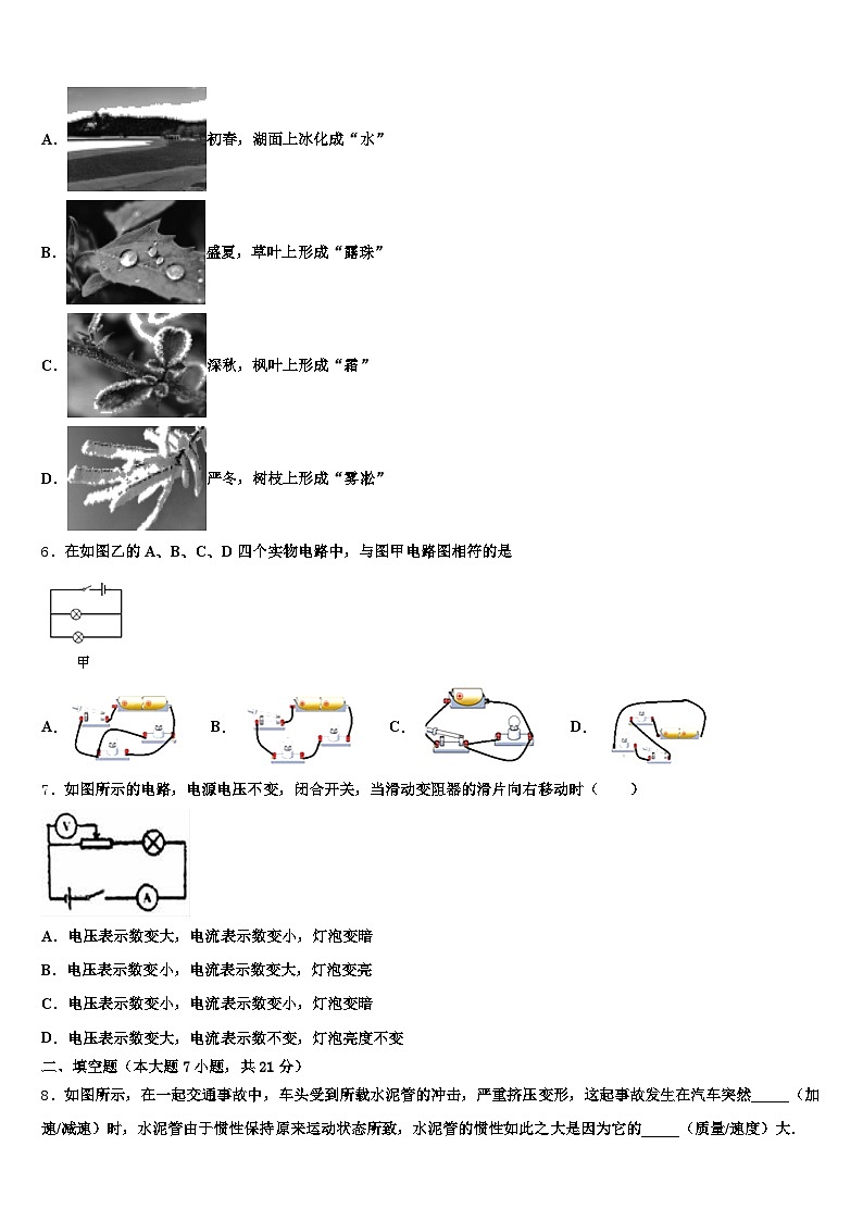 益阳市2025-2026学年中考物理模试卷（含答案解析）第2页