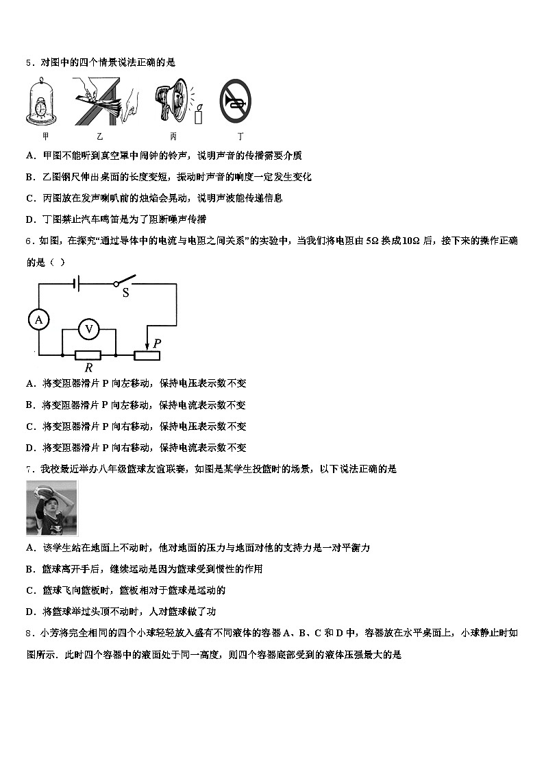 定西市2026年中考试题猜想物理试卷（含答案解析）第2页