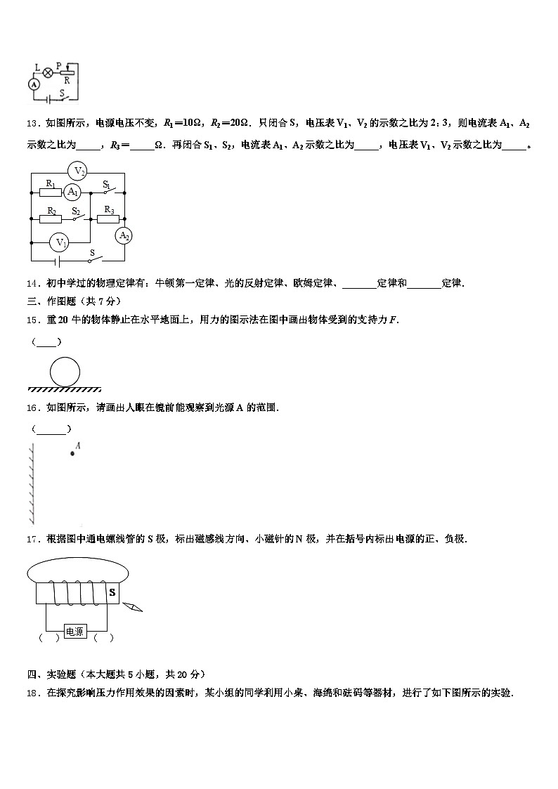 2026年甘肃省定西市中考物理模拟精编试卷（含答案解析）第3页