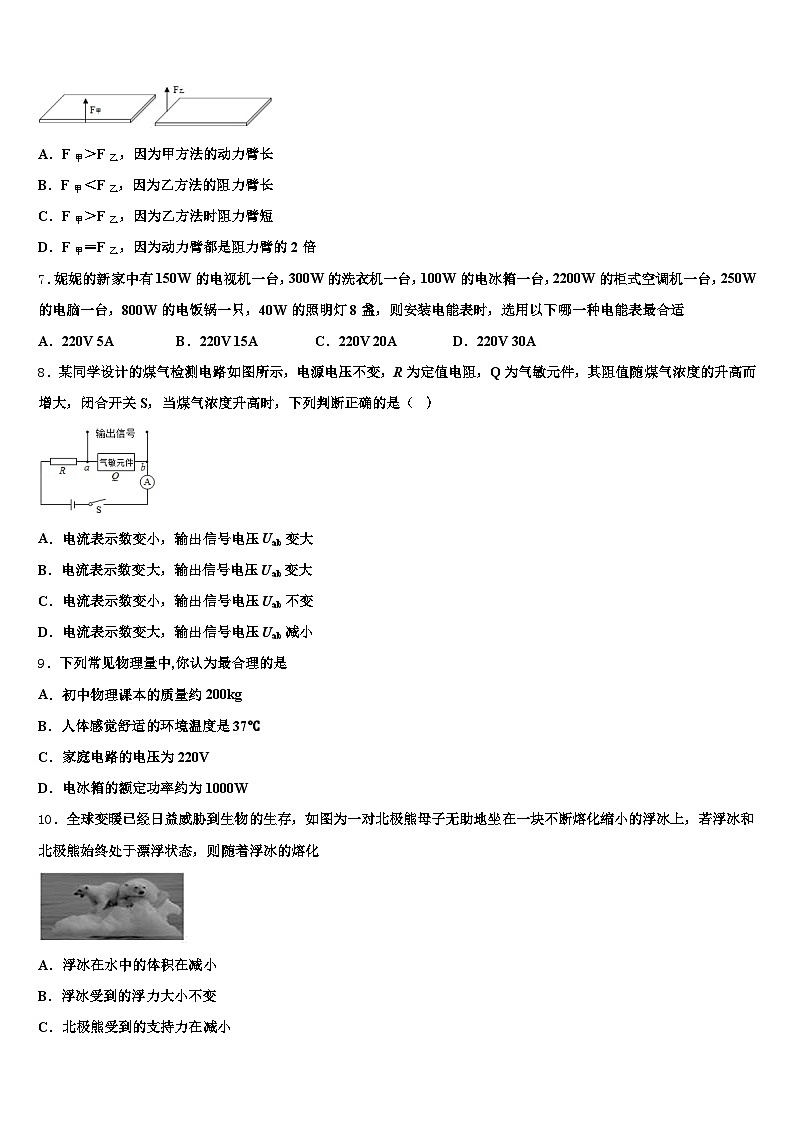 吕梁市2026年中考猜题物理试卷（含答案解析）第2页