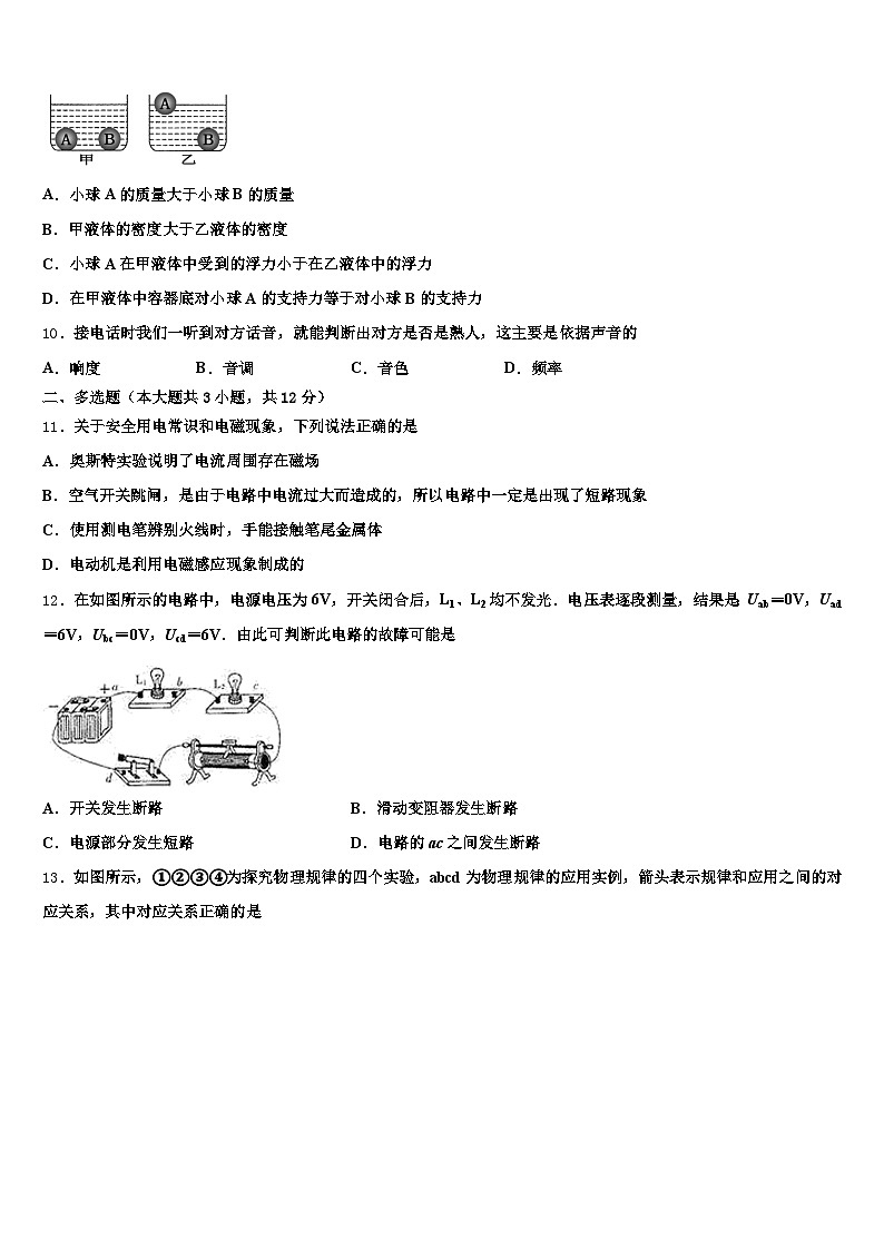 2025-2026学年辽宁省朝阳市中考物理押题卷（含答案解析）第3页