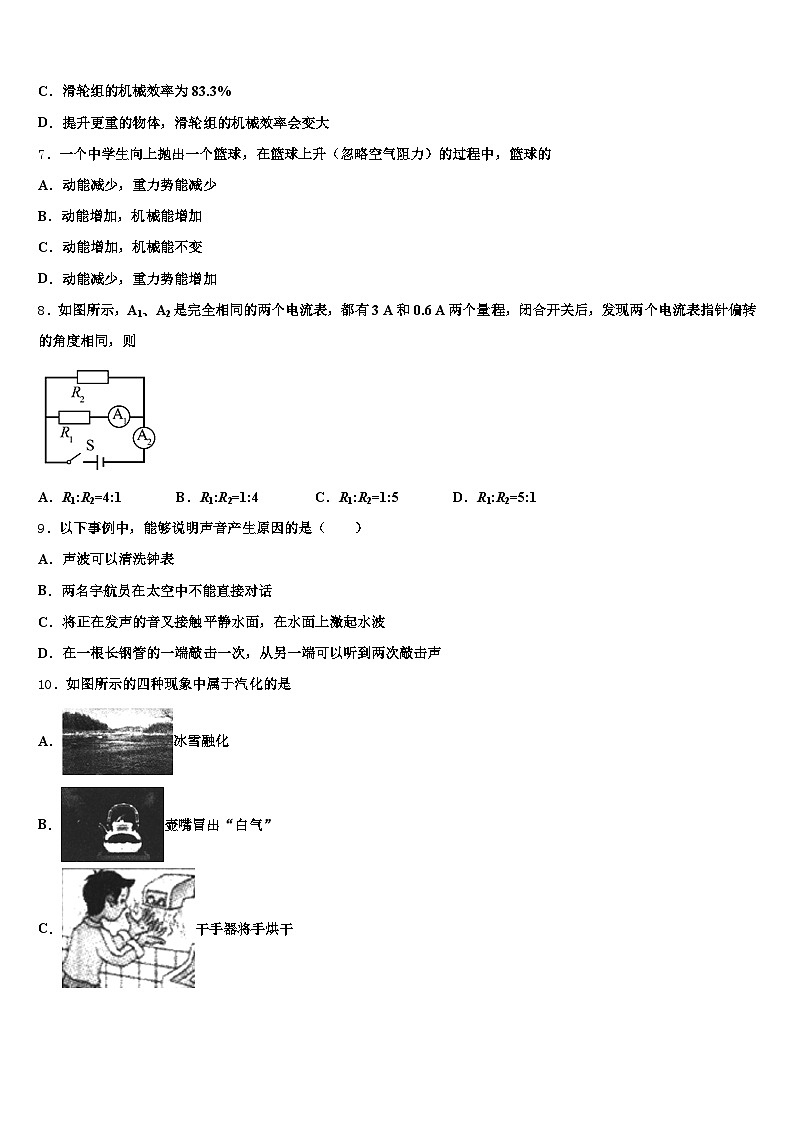 萍乡市2026年中考物理押题试卷（含答案解析）第3页