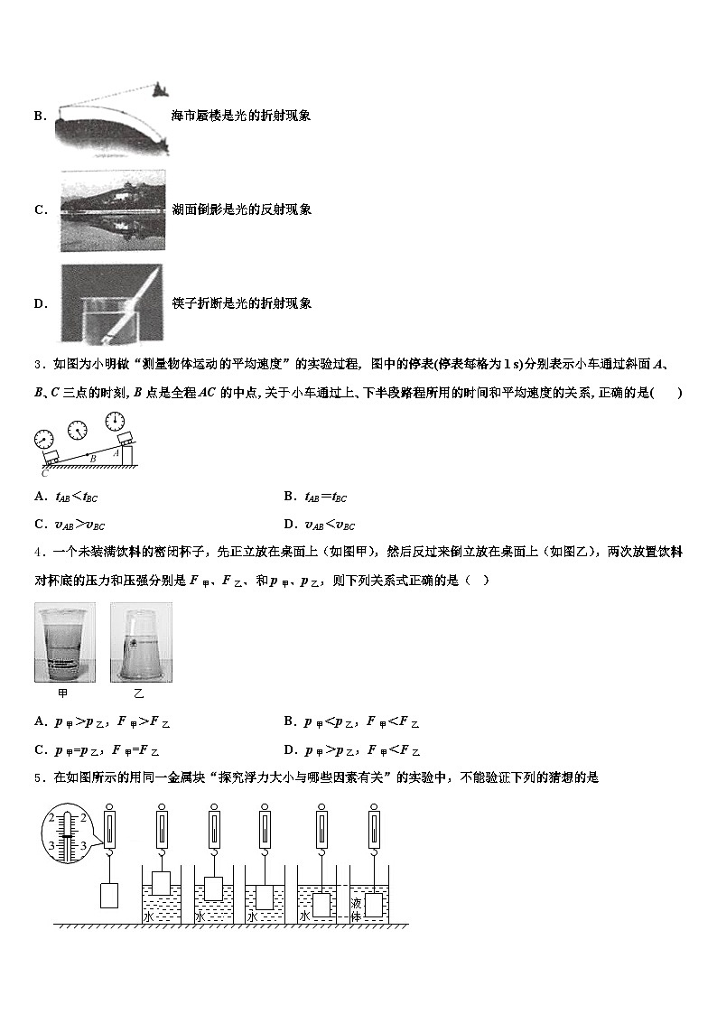 江苏省苏州市2026年中考物理考前最后一卷（含答案解析）第2页