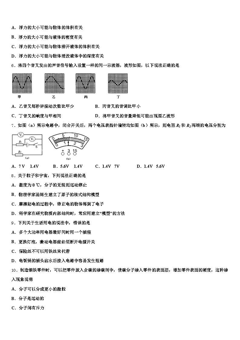 江苏省苏州市2026年中考物理考前最后一卷（含答案解析）第3页