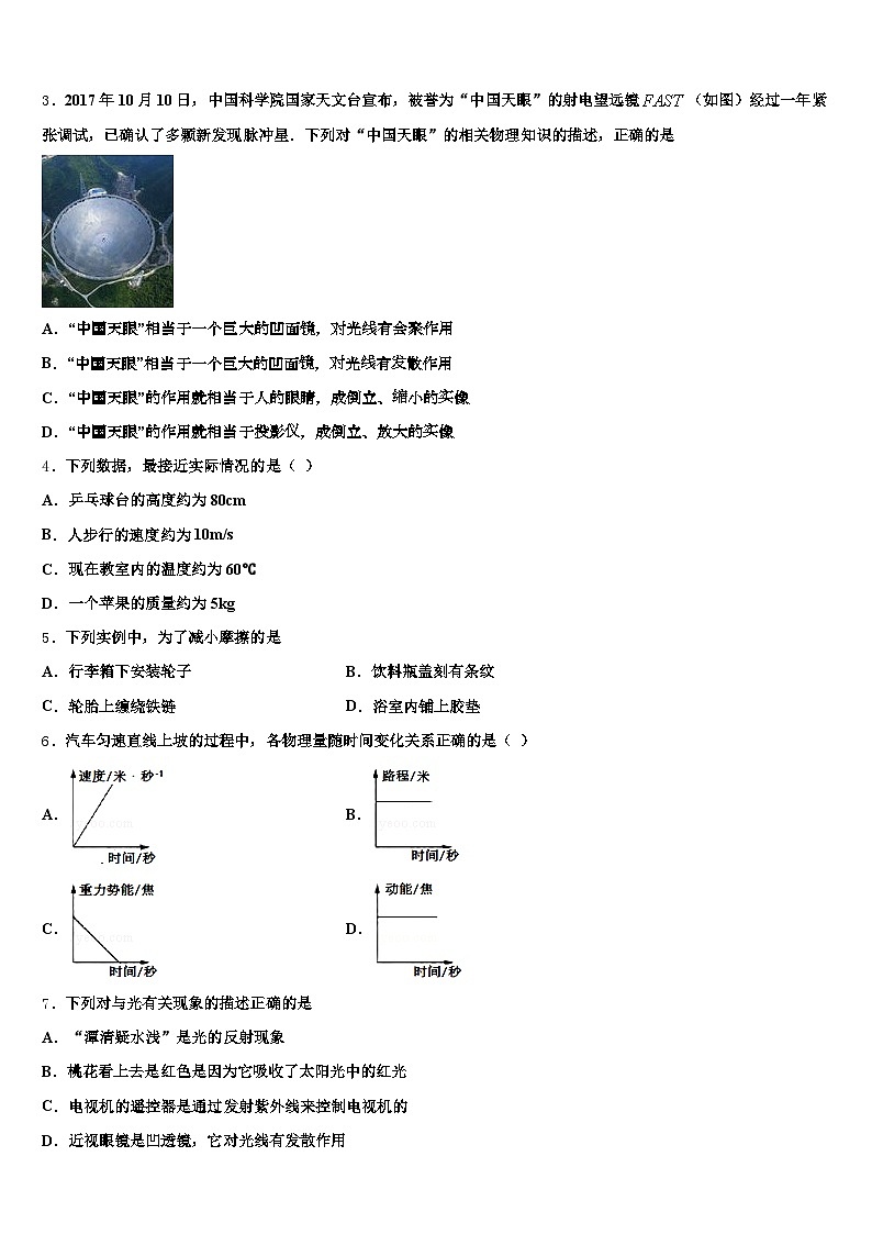陕西省商洛市2026年中考猜题物理试卷（含答案解析）第2页