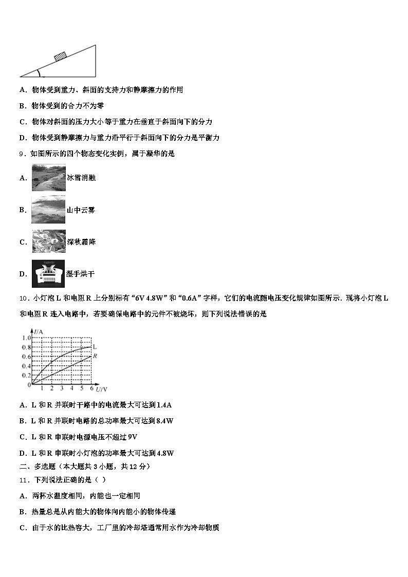 营口市2026年中考物理四模试卷（含答案解析）第3页