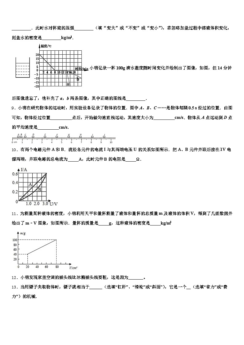 2026届汉中市中考押题物理预测卷（含答案解析）第3页