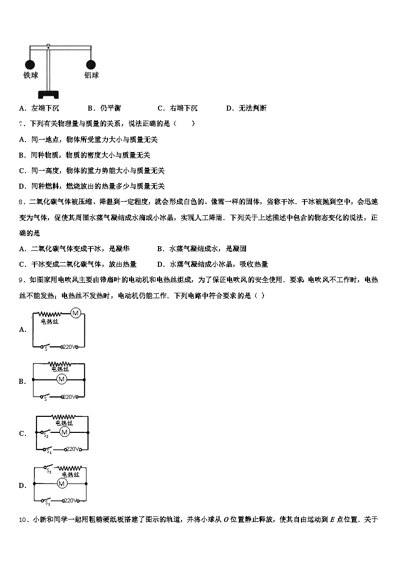 绥化市2025-2026学年中考物理考前最后一卷（含答案解析）第2页