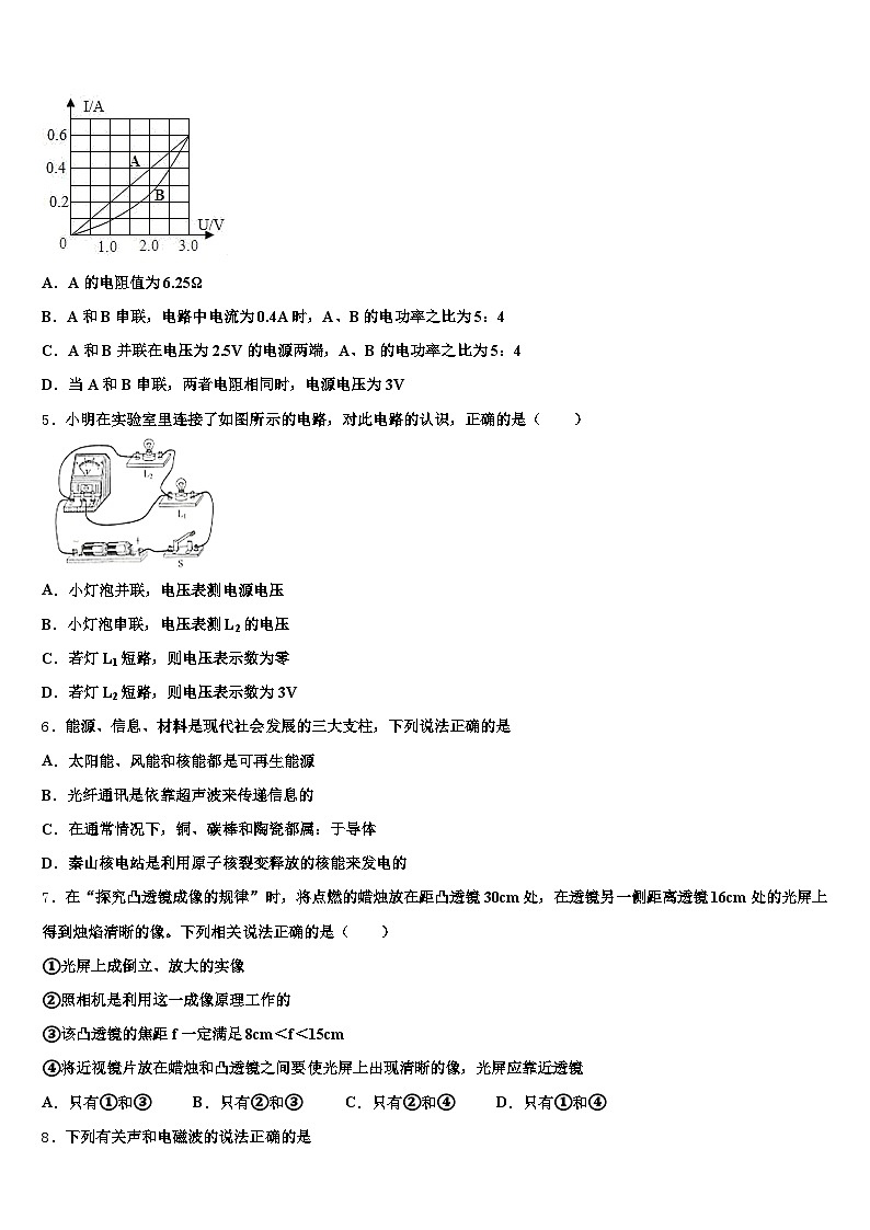 2025-2026学年宜宾市中考物理押题试卷（含答案解析）第2页