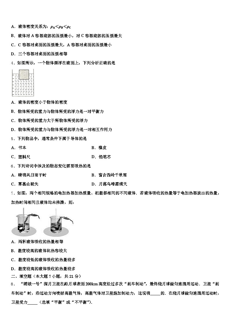 2025-2026学年滁州市中考押题物理预测卷（含答案解析）第2页