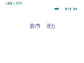人教版八年级下册物理作业课件：10.1 浮力