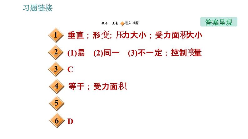 人教版八年级下册物理作业课件：9.1   压强02