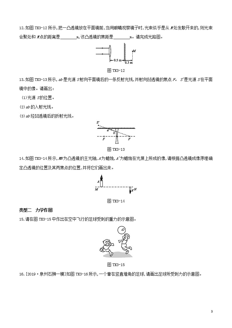 （福建专版）2020中考物理复习方案第02篇题型突破题型训练03作图题试题第3页