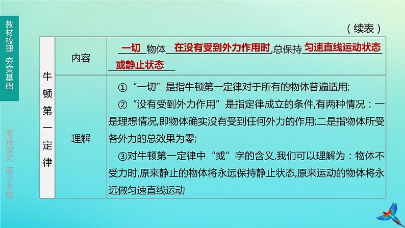 （福建专版）2020中考物理复习方案第01篇教材复习第二单元力学第06课时力与运动课件第3页