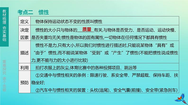 （福建专版）2020中考物理复习方案第01篇教材复习第二单元力学第06课时力与运动课件第4页