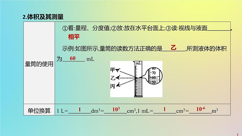 （山西专版）2020中考物理复习方案第一篇教材梳理第05课时质量与密度课件07