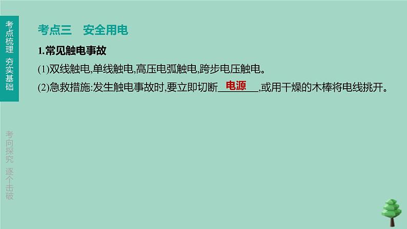 （山西专版）2020中考物理复习方案第一篇教材梳理第17课时生活用电课件08