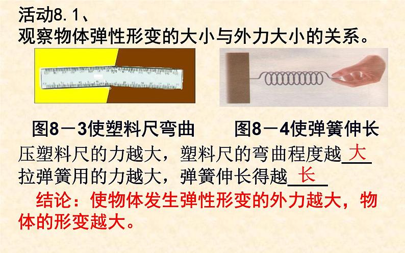 苏科版八年级物理下册 8.1力 弹力 课件07