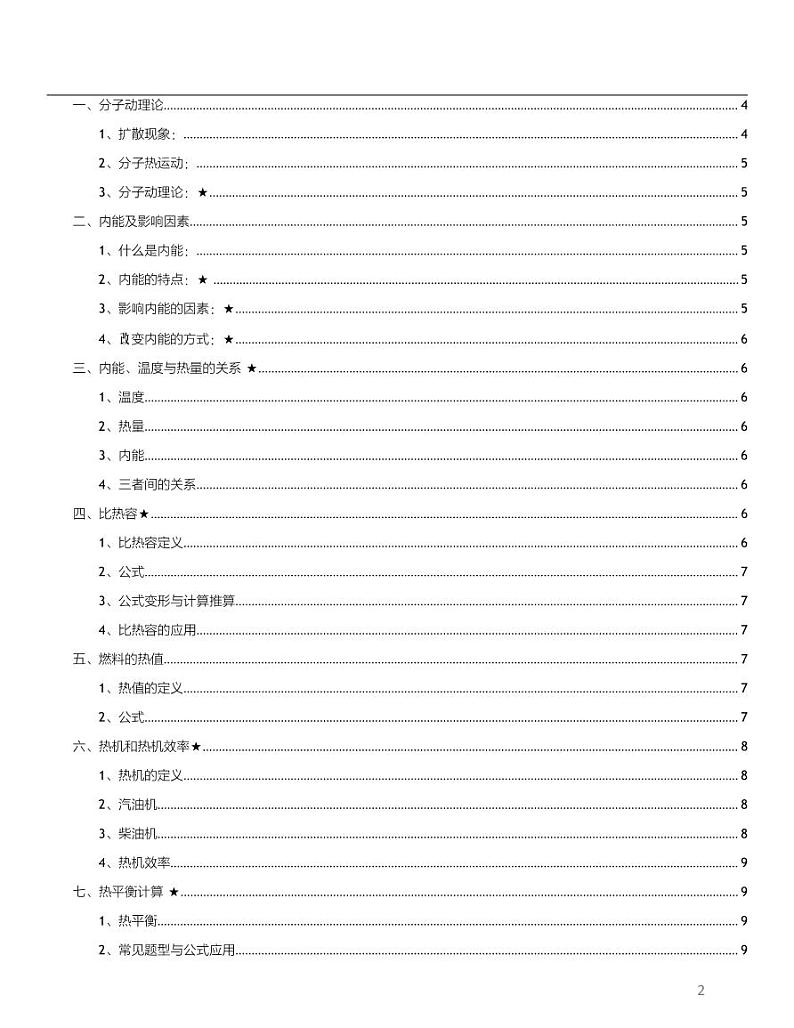 2019-2020年初三物理期末复习知识点总结必背（图片版）第2页