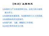 人教版物理八年级下册 第十章 浮力 复习课件