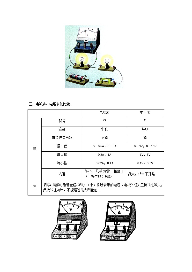 2020年中考物理人教版专题复习：电压、串、并联电路中电压的规律、电阻03