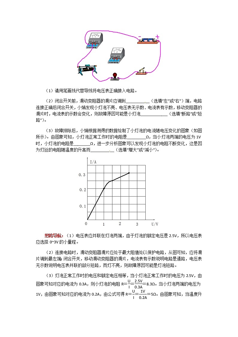 2020年中考物理人教版专题复习： 测量电阻和等效电路第3页