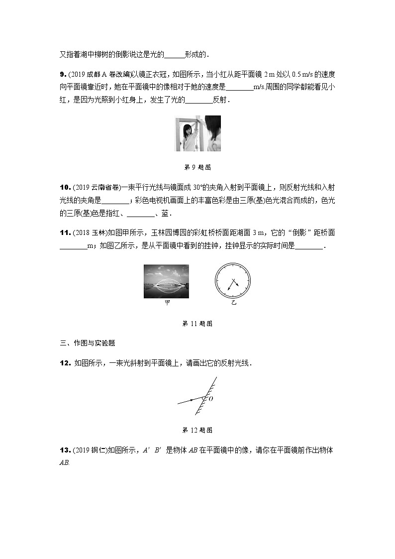 中考物理专题复习 1.第一节 光现象 练习03
