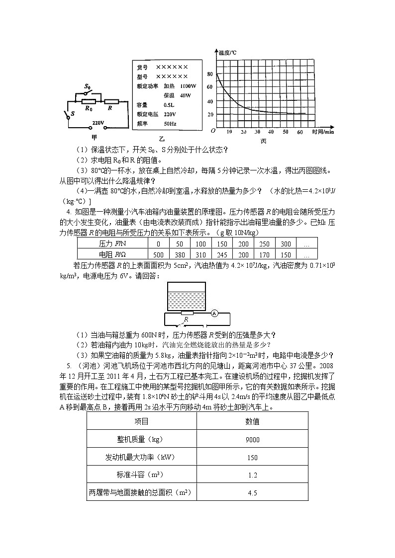 初三物理 中考复习 计算题专题（二）综合练习（含答案解析）第2页
