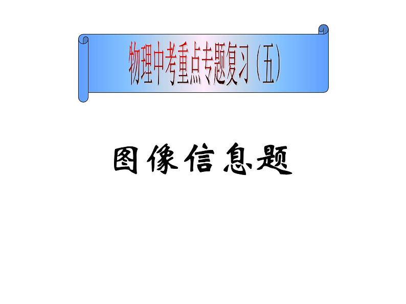 2020年物理中考重点专题复习：图像信息题第1页