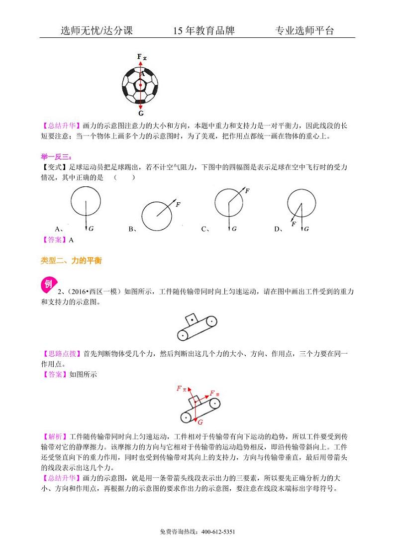 物理中考冲刺：力学作图专题（基础）知识讲解02