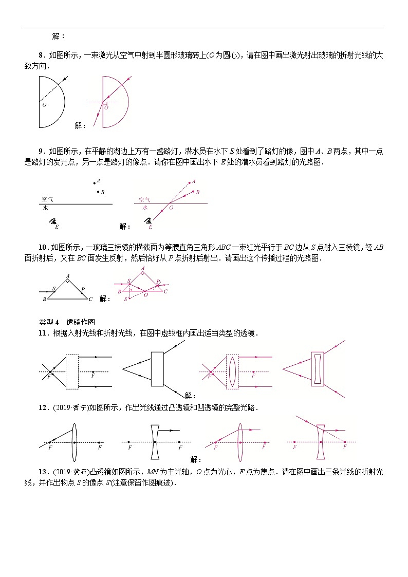 四川中考物理四大题型专项练习(二)　作图题第2页