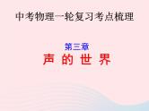 2020年中考物理一轮复习 第三章 声音的世界考点梳理课件 沪科版