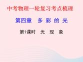 2020年中考物理一轮复习第四章多彩的光第一课时光现象考点梳理课件沪科版