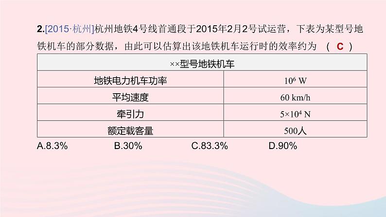 （杭州专版）2020中考物理复习方案第20课时能量的转化和守恒课件04