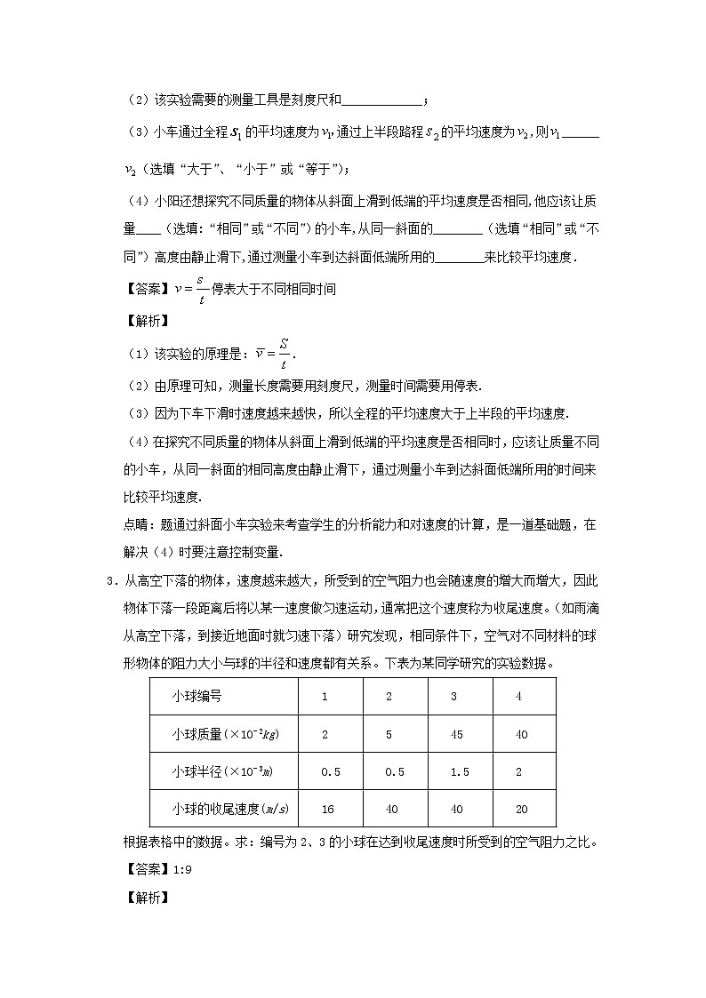 （尖子生专用）2020中考一轮复习物理挑战压轴题专题11物理方法专题（含解析）03