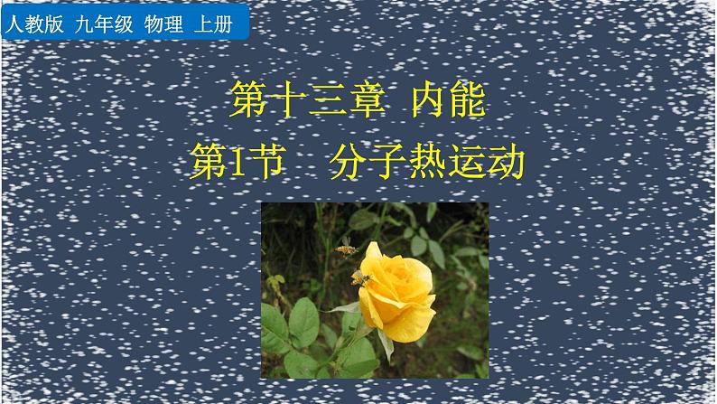 人教版物理九年级：13.1《分子热运动》课件+视频素材01