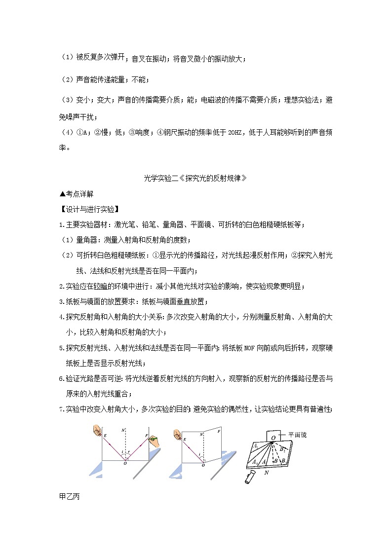 冲刺2020中考物理倒计时专攻32种题型08声光热学实验03