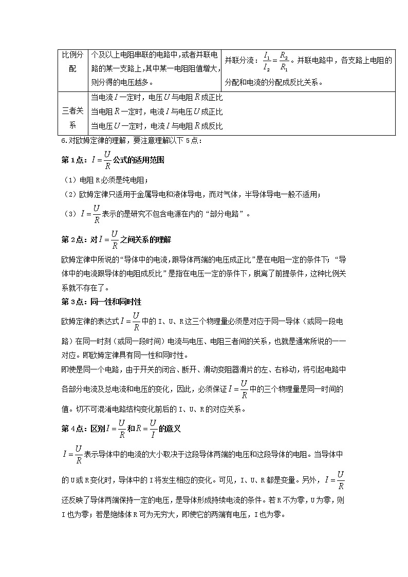 备战2020中考物理三轮复习电学精准突破专题04欧姆定律的理解和简单计算第2页