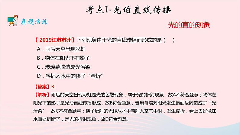 2020中考物理二轮满分冲刺重难点02光现象课件第4页