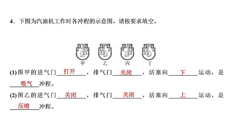 人教版九年级物理第十四章第1节　热机  同步练习课件(共19张PPT)第5页