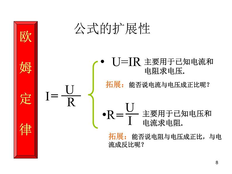 人教版九年级 第十七章  二  欧姆定律  课件 20张PPT第8页