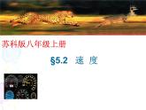 苏科物理八年级上册第五章2速度  课件(共16张PPT)