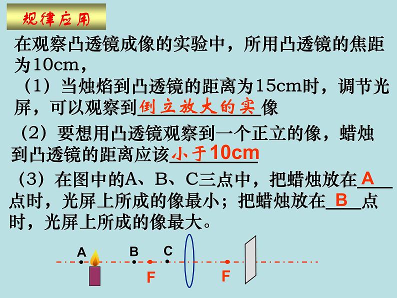 苏科物理八年级上册第四章3凸透镜成像的规律 (共20张PPT)08