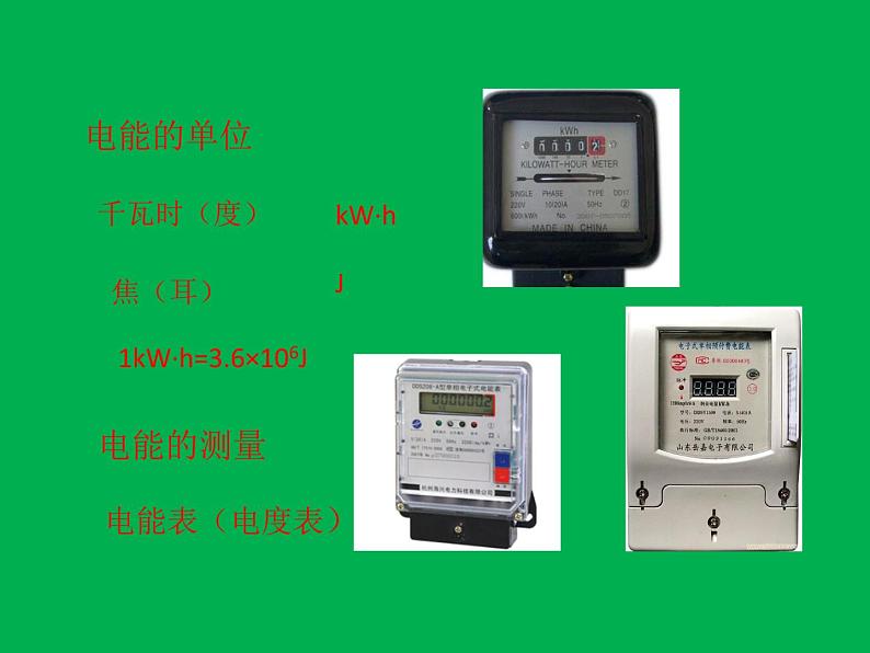 人教版九年级物理课件：18.1电能   电功    (共16张PPT)第6页