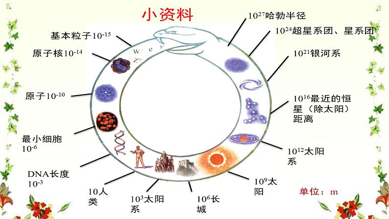 初中物理  北师大版 八年级上册第二章第一节《一物体的尺度及测量》课件第4页