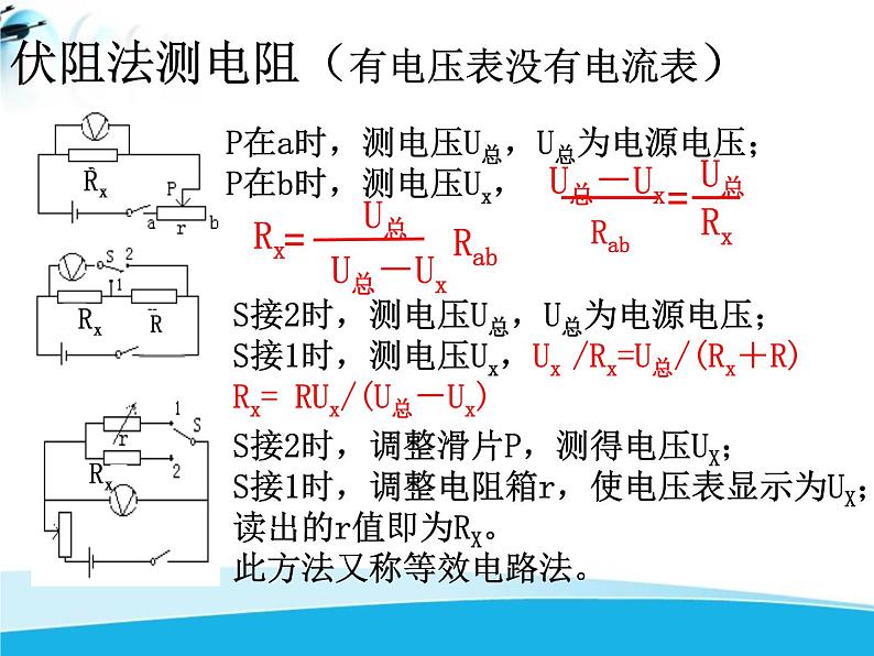 北师大版九年级物理全册第十二章第四节《四 欧姆定律的应用》课件08