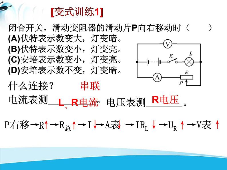 初中物理北师大版九年级物理全册第十二章单元综合 《电路动态分析》其它 课件06