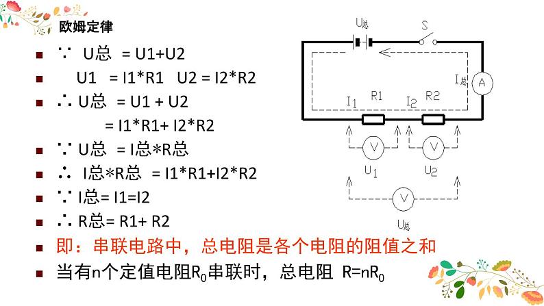 人教版九年级物理第十七章第四节《欧姆定律在串，并联电路中的应用》共23张ppt第3页