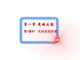 沪科版2020年物理八年级上册第4章《第1节  光的反射（第1课时   光的直线传播）》课件